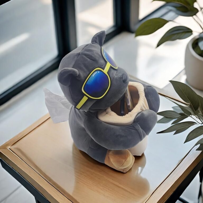 Cartoon Armrest Car Tissue Box Organizer - Image 4