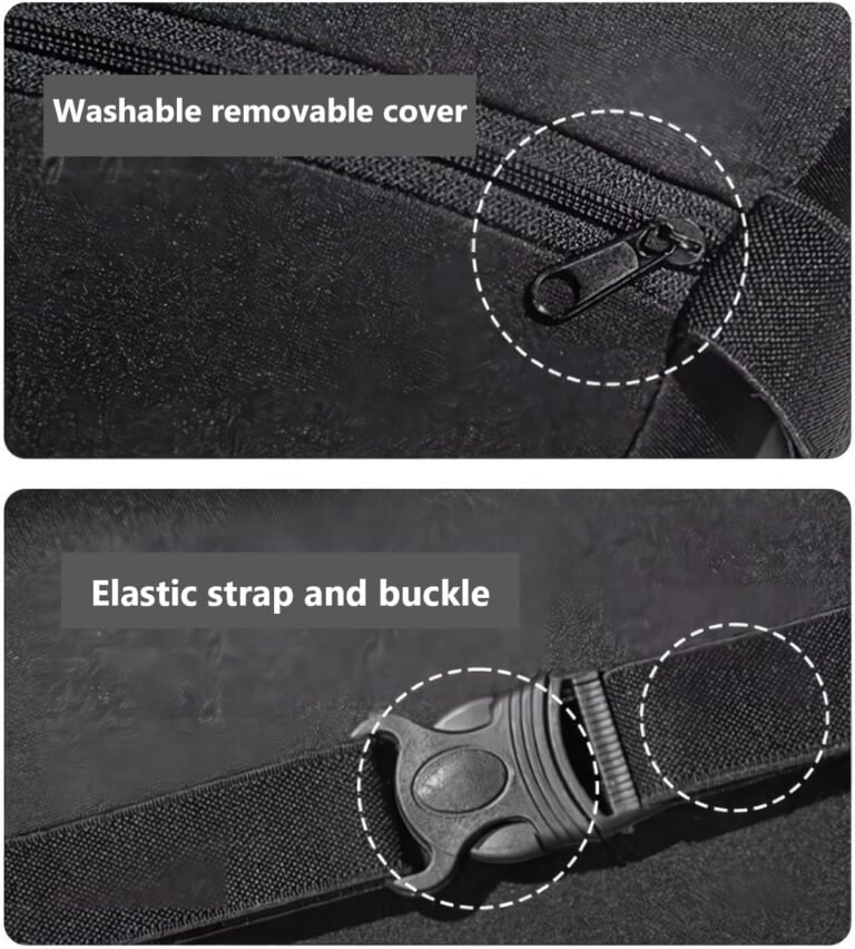 2 in 1 Memory Foam Car Seat Headrest Lumbar Support Set - Image 7