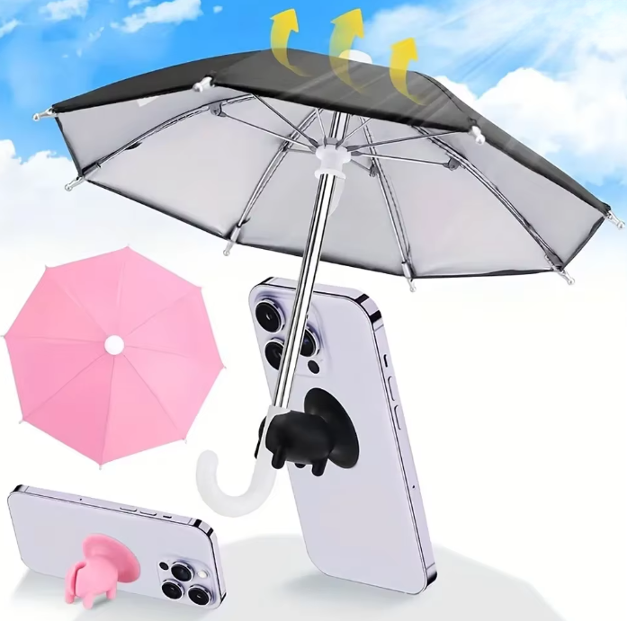 🔥 Hot Deal 🔥 Creative Outdoor Mini Umbrella Phone Holder