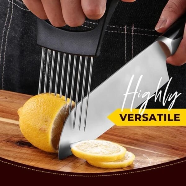 Convenient Kitchen Tool Stainless Steel Slice Holder - Image 2