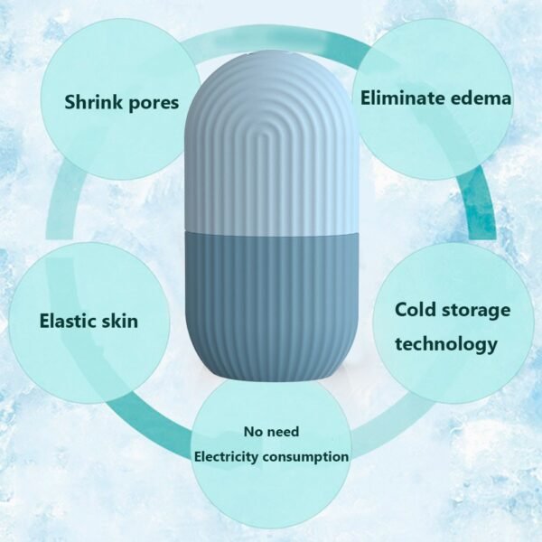 Silicone Massager Facial Ice Roller, Skin Care Tool - Image 7