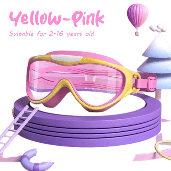 Large Frame Waterproof And Anti-Fog Children's Swimming Goggles - Image 12