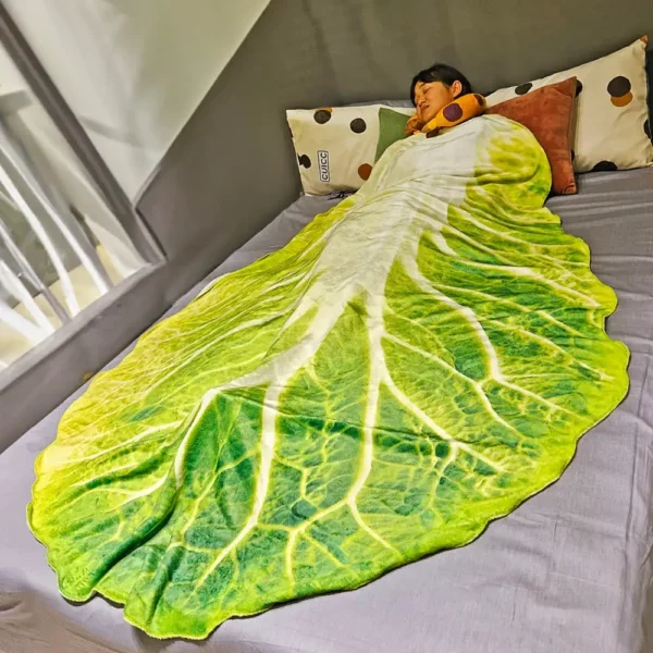 Funny Summer Flannel Cabbage Blanket - Image 10