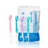 The Ultra 5in1 Mini Toothbrush Care Set with Floss, Tongue Scraper, and Toothpick for a Fresh And Confident Smile