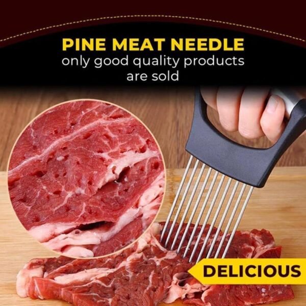 Convenient Kitchen Tool Stainless Steel Slice Holder - Image 3