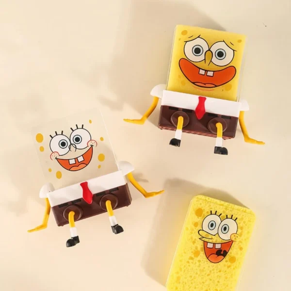 Creative Bob Sponge Holder For Kitchen Supplies - Image 7
