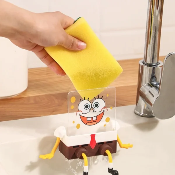 Creative Bob Sponge Holder For Kitchen Supplies - Image 5