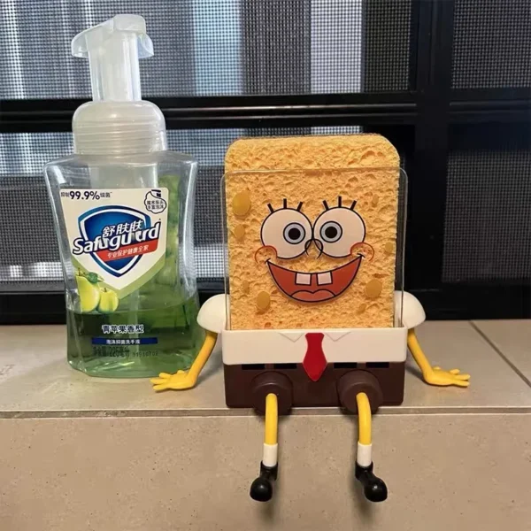 Creative Bob Sponge Holder For Kitchen Supplies - Image 9
