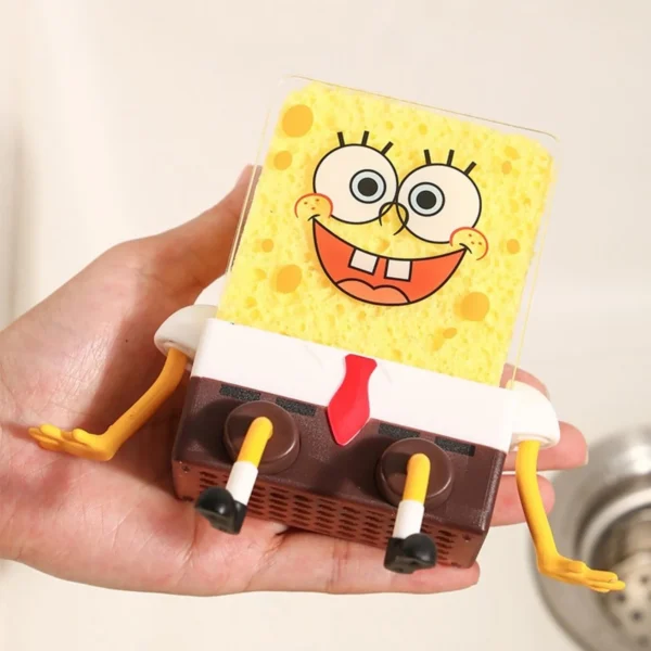 Creative Bob Sponge Holder For Kitchen Supplies - Image 2