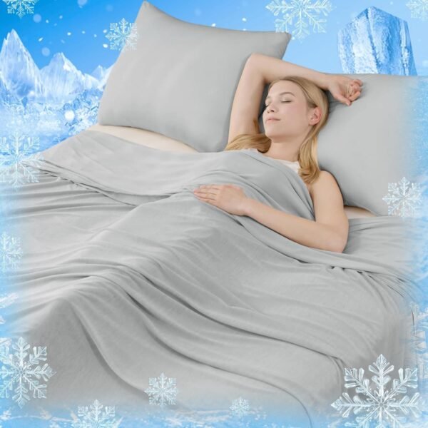 Lightweight and Breathable Summer Cooling Blanket For Cool Sleep And Night Sweats - Image 12