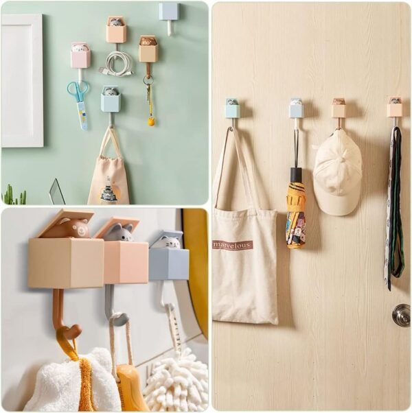 Cute Cartoon Peeping Cat Hook For Wall Decoration - Image 8