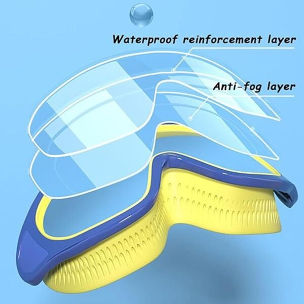 Large Frame Waterproof And Anti-Fog Children's Swimming Goggles - Image 8