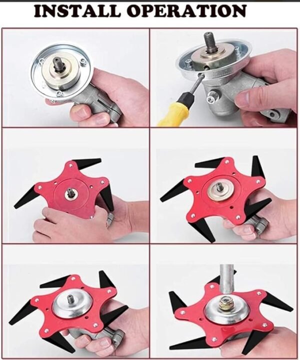 360° High-Speed With 6-Steel Razors Trimmer Head - Image 4