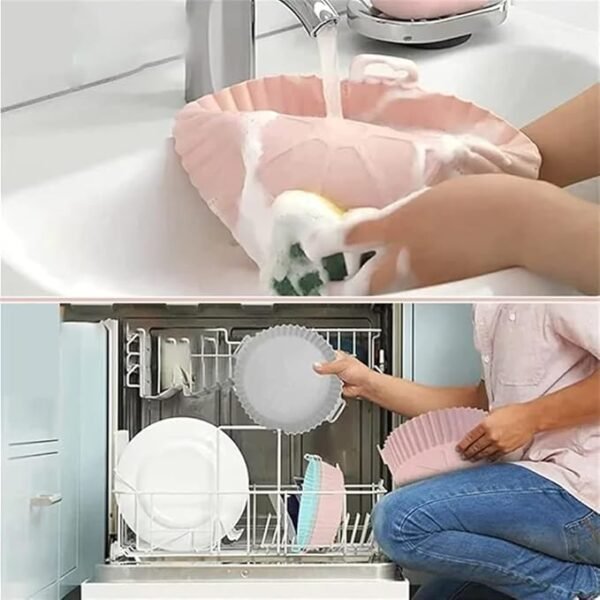 Reusable Air Fryer Silicone Baking Tray Liner - Image 9