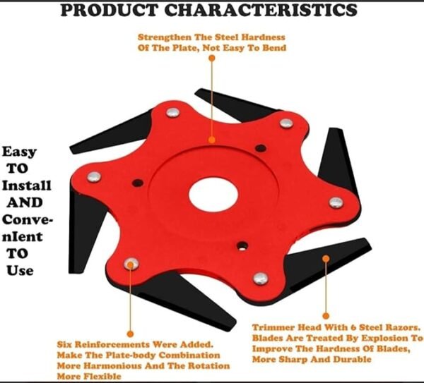 360° High-Speed With 6-Steel Razors Trimmer Head - Image 3