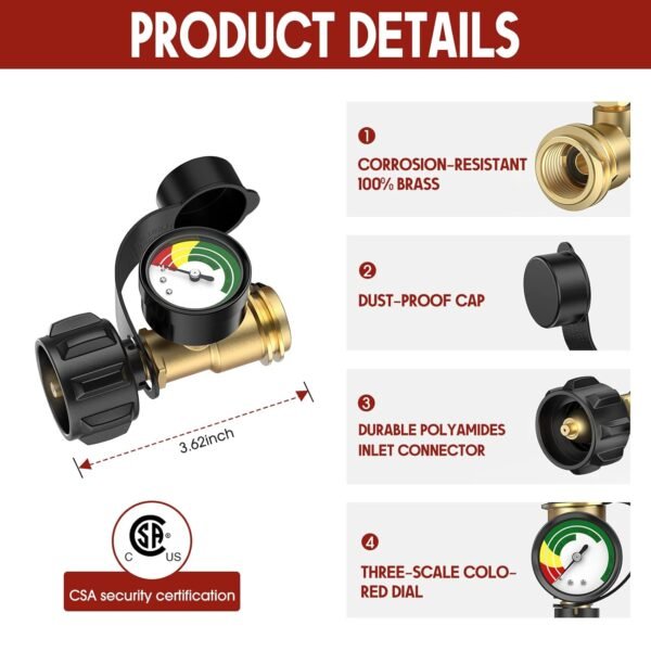 Outdoor Propane Tank Gauge For Monitoring Gas Levels - Image 7