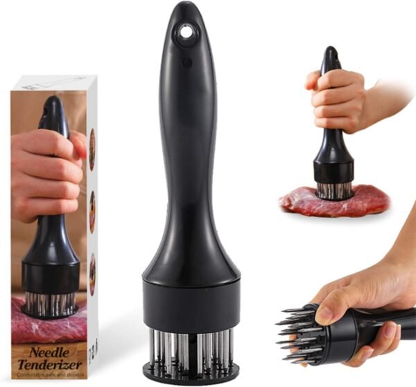 Stainless Steel Meat Tenderizer Needle 21 Pin Steak BBQ Kitchen Cooking Tool - Image 9