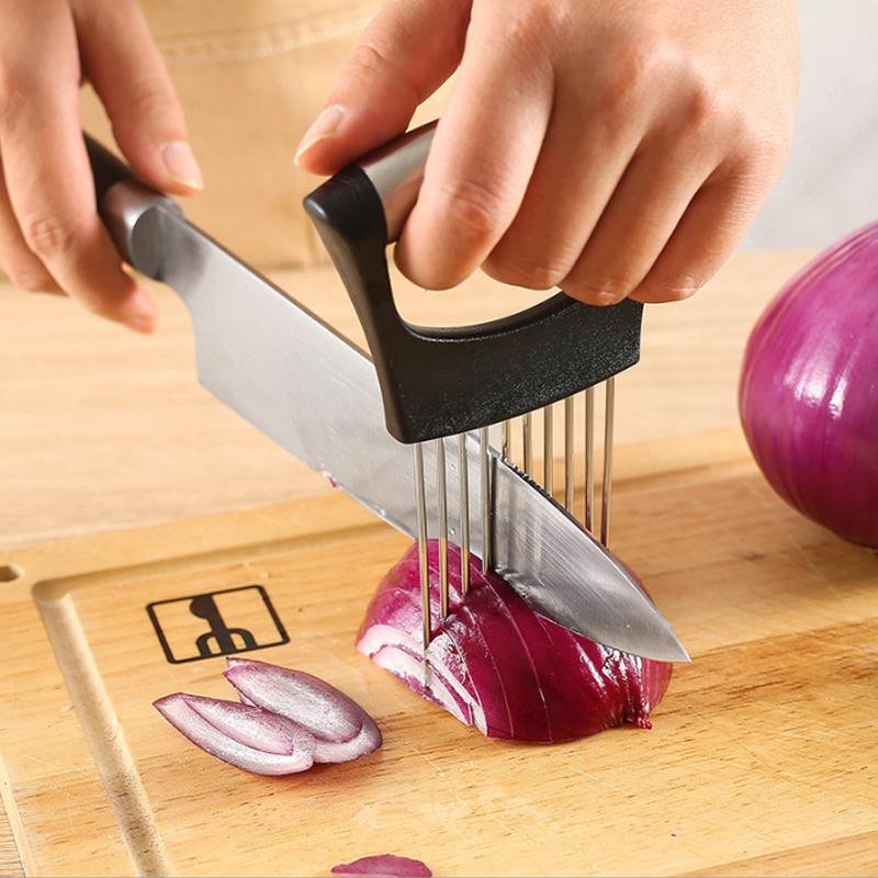 Convenient Kitchen Tool Stainless Steel Slice Holder