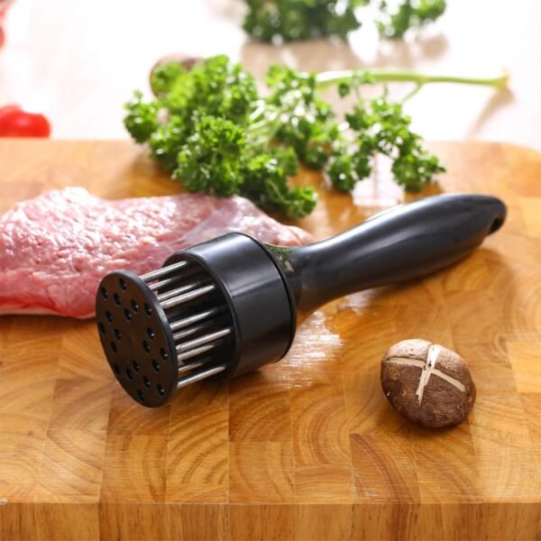 Stainless Steel Meat Tenderizer Needle 21 Pin Steak BBQ Kitchen Cooking Tool - Image 5