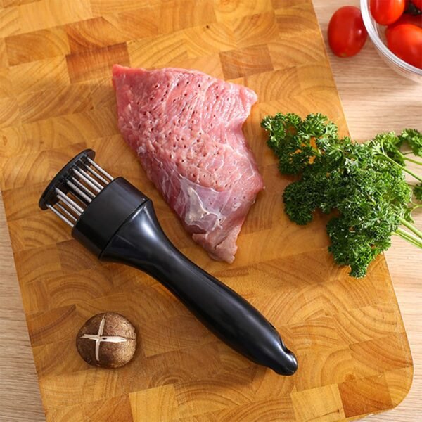Stainless Steel Meat Tenderizer Needle 21 Pin Steak BBQ Kitchen Cooking Tool - Image 4