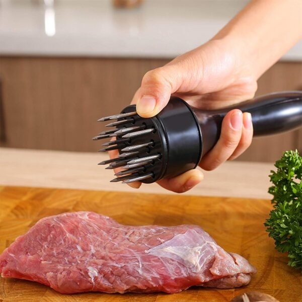 Stainless Steel Meat Tenderizer Needle 21 Pin Steak BBQ Kitchen Cooking Tool - Image 7