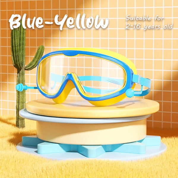Large Frame Waterproof And Anti-Fog Children's Swimming Goggles - Image 13