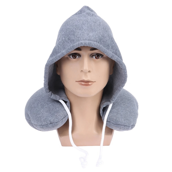 U Shape Travel Hooded Neck Pillow for Ultimate Comfort and Support - Image 6
