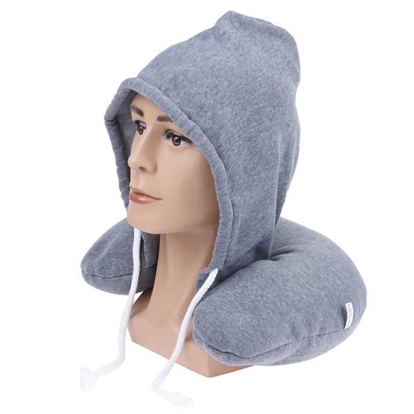 U Shape Travel Hooded Neck Pillow for Ultimate Comfort and Support - Image 7