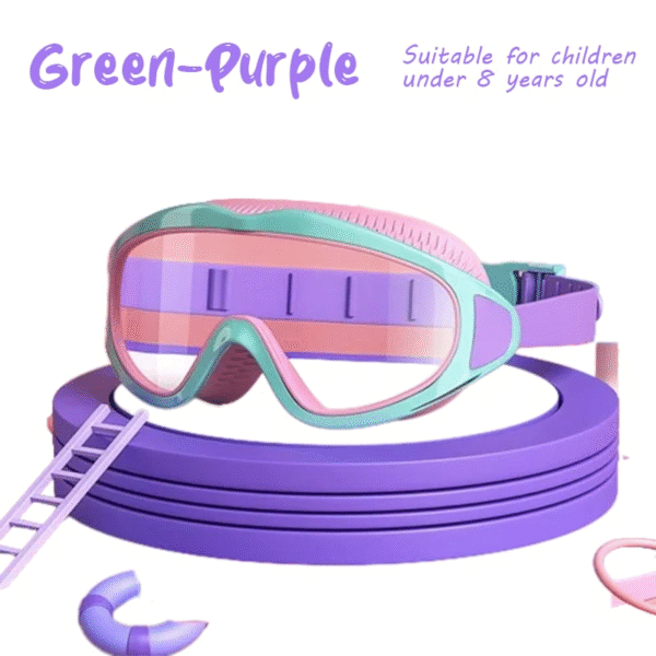 Large Frame Waterproof And Anti-Fog Children's Swimming Goggles - Image 10