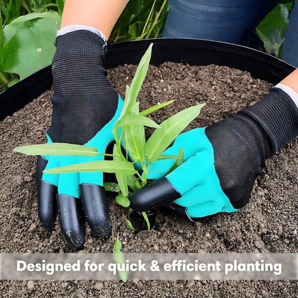 2 in 1 Protective Latex Claws Gardening Gloves - Image 4