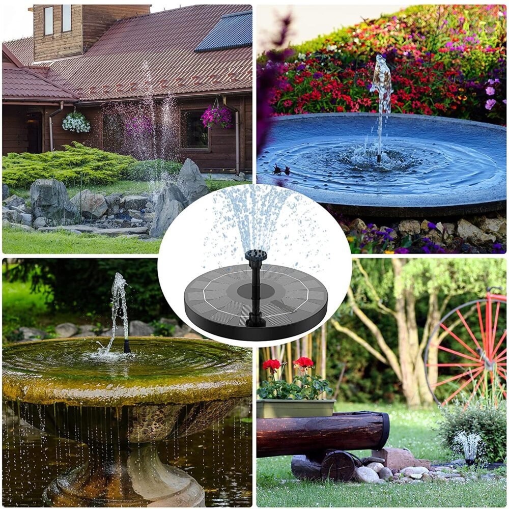 Garden Décor Solar Water Fountain