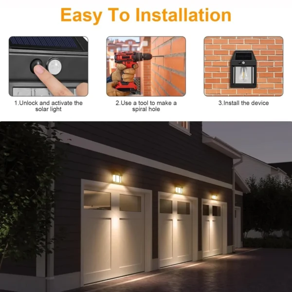 ⚡ Super Sale ⚡ Outdoor Waterproof LED Solar Powered Lights With Motion Sensor - Image 8