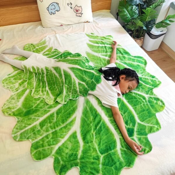 Funny Summer Flannel Cabbage Blanket - Image 9
