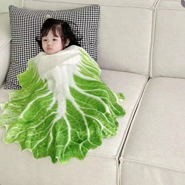 Funny Summer Flannel Cabbage Blanket - Image 7
