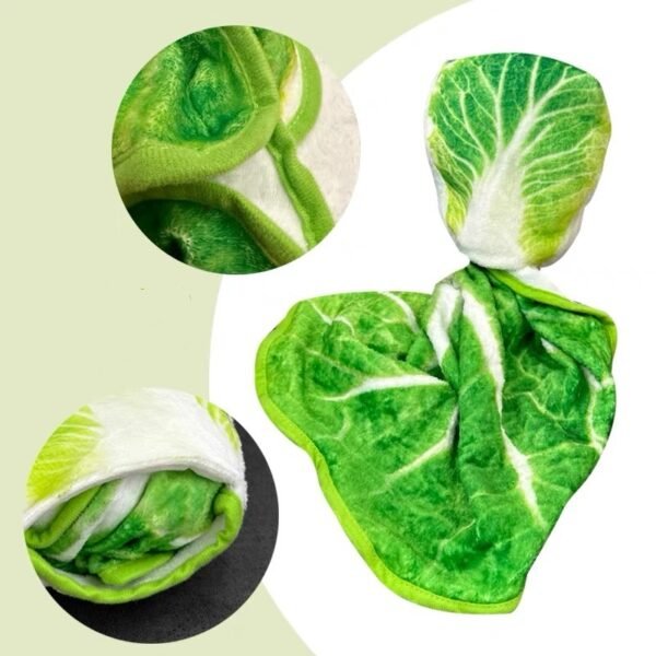 Funny Summer Flannel Cabbage Blanket - Image 5
