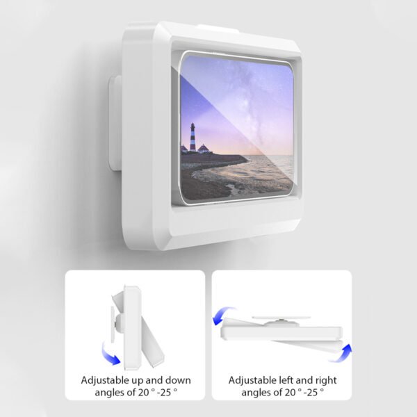 Wall Mounted Touchable Waterproof Phone Holder For Bathroom Shower - Image 7