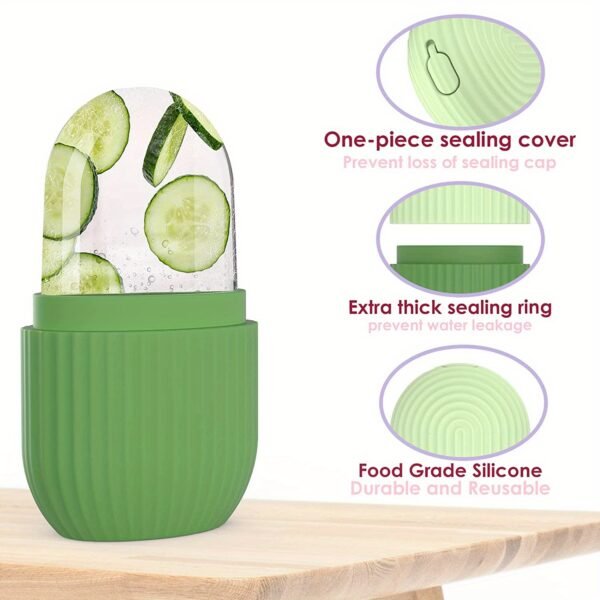 Silicone Massager Facial Ice Roller, Skin Care Tool - Image 4
