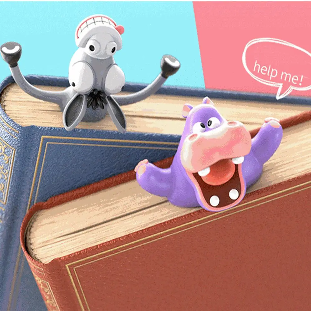 Creative Funny 3D Stereo Cartoon Animals Bookmark - Image 8