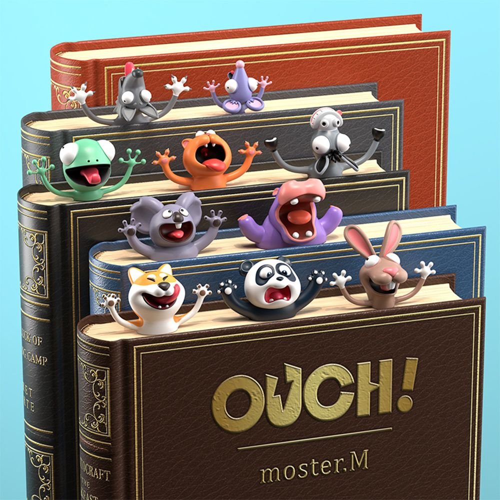 Creative Funny 3D Stereo Cartoon Animals Bookmark
