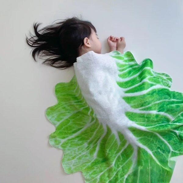 Funny Summer Flannel Cabbage Blanket - Image 8