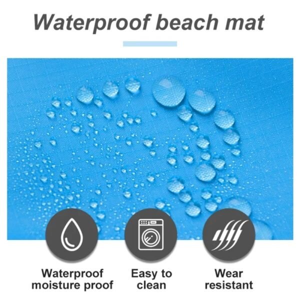 Waterproof Beach Camping Mat With Storage Bag - Image 3