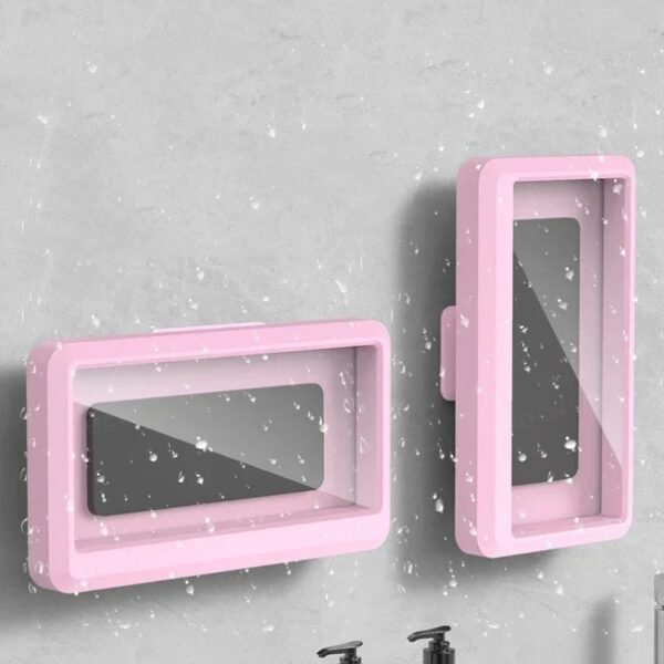 Wall Mounted Touchable Waterproof Phone Holder For Bathroom Shower - Image 10