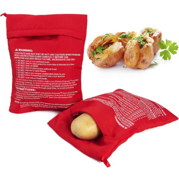 4 Minutes Efficient Baking Microwave Potato Bag, Kitchen Supplies - Image 2