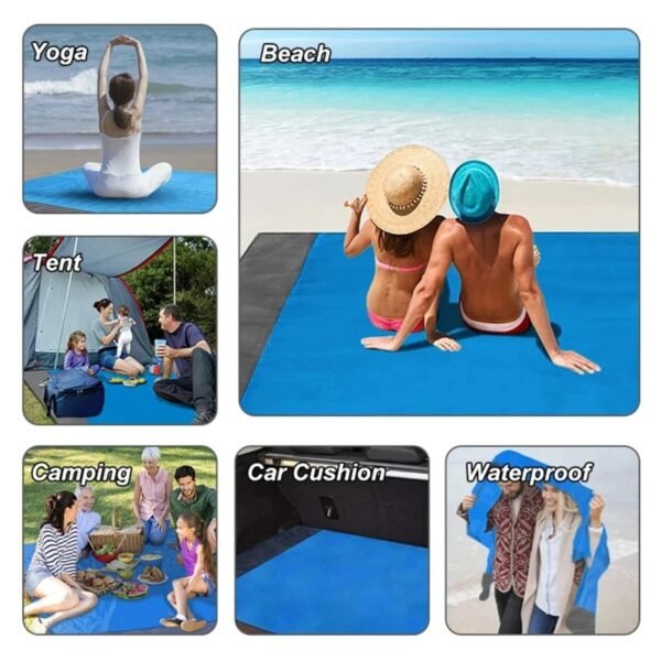 Waterproof Beach Camping Mat With Storage Bag - Image 8