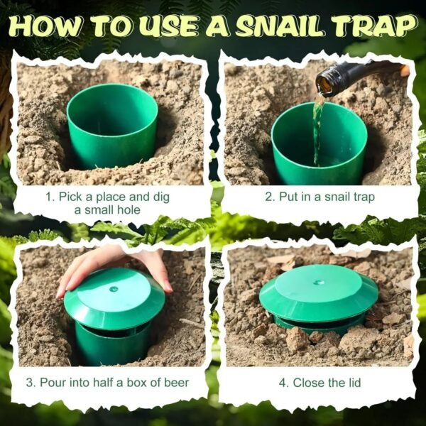 Eco-friendly Durable Snail Slug Trap, Garden Tool - Image 5