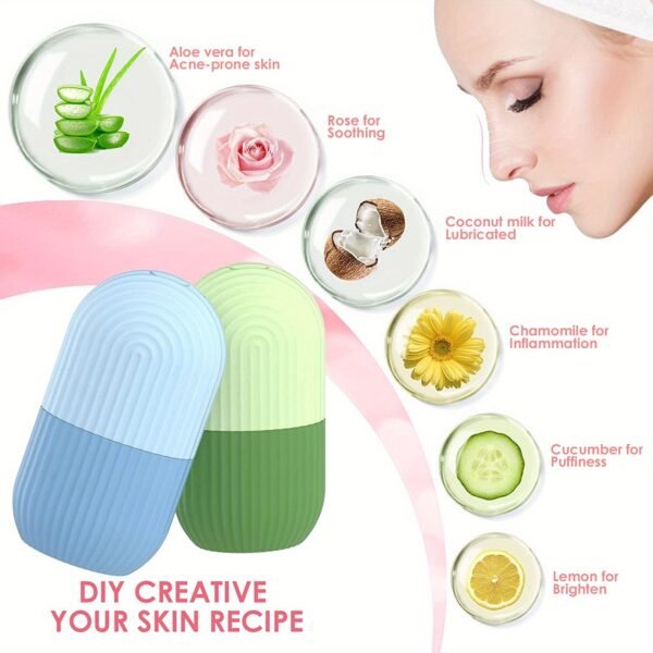 Silicone Massager Facial Ice Roller, Skin Care Tool - Image 5