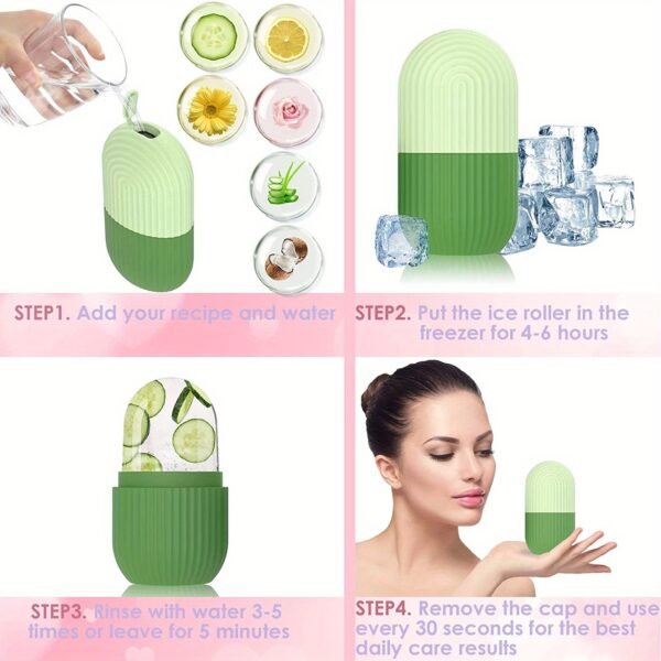 Silicone Massager Facial Ice Roller, Skin Care Tool - Image 6