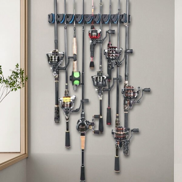 Wall Mounted Fishing Rod Holder With Universal Fit and Secure Grip Design - Image 4