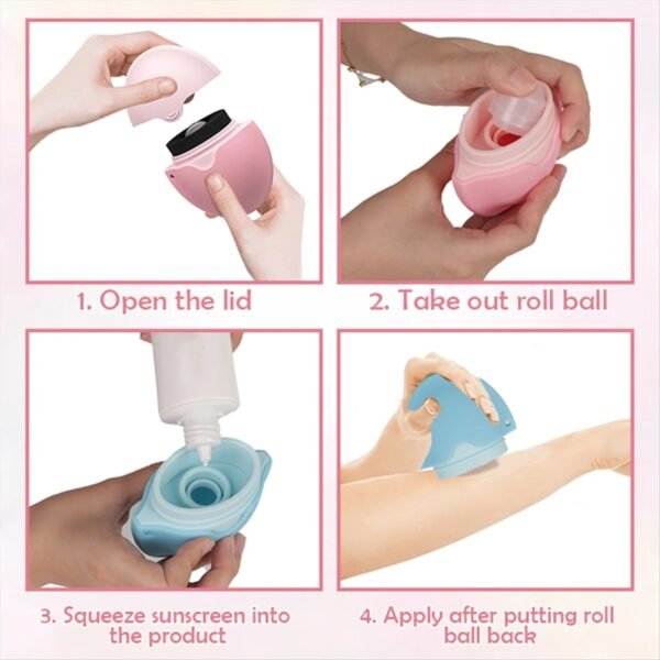 🔥Hot Sale🔥Silicone Roll-on Sponge Sunscreen Applicator - Image 3