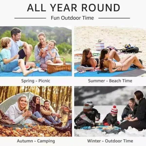 Waterproof Beach Camping Mat With Storage Bag - Image 9